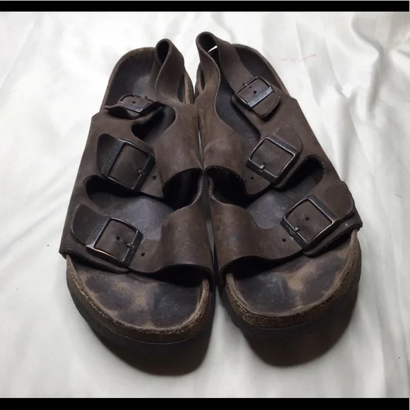 BIRKENSTOCK Betula Milano Sandal  Brown Leather Birkenstock Betula Milano Brown Sandals Men main image 4
